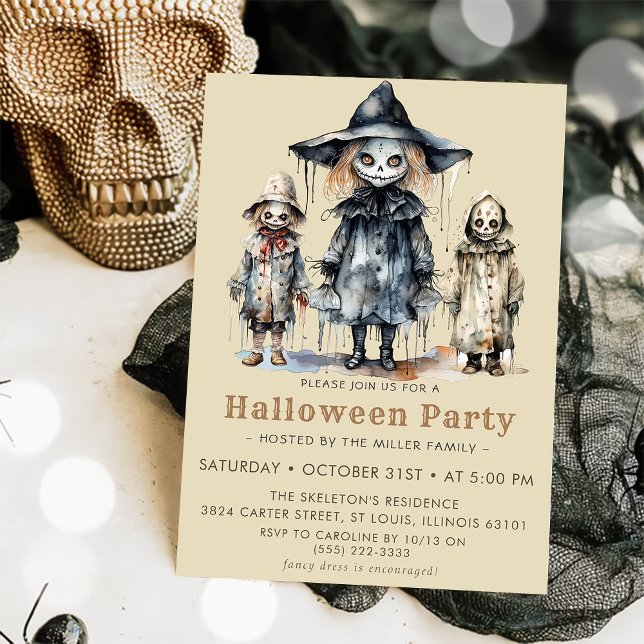 Halloween Cocktails & Costumes Party Invitation (Creator Uploaded)