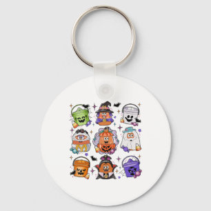 Halloween Coffee Funny Halloween Season Spooky Key Ring