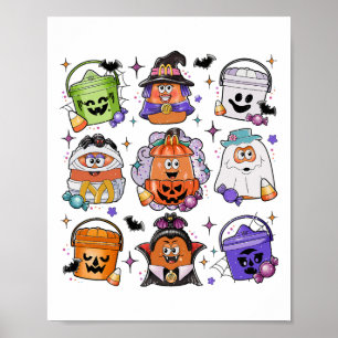 Halloween Coffee Funny Halloween Season Spooky  Poster