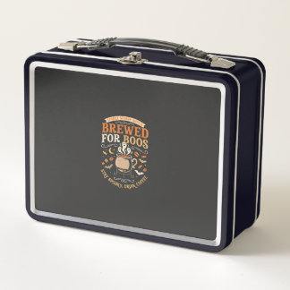 Halloween Coffee Ghost Celebration Metal Lunch Box