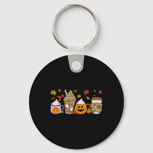 Halloween Coffee Pumpkin Latte Spice Costume Men W Key Ring