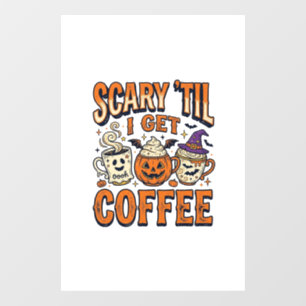 Halloween Coffee Scary Until Coffee Vintage Shirt_
