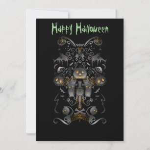 Halloween Collage Drawing Invitation