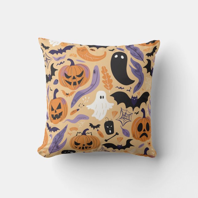 Halloween Collection – Spook Up - Throw Pillow (Front)