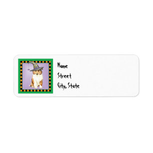 Halloween Collie Return Address Label