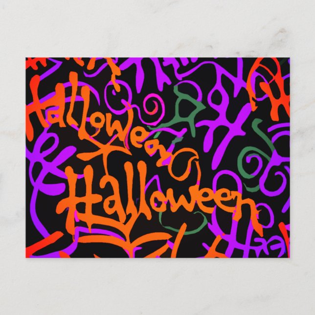 Halloween Colour Postcard (Front)