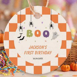 Halloween Colourful Birthday Favour Tags