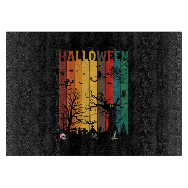 Halloween Colourful Night Cutting Board (Front)