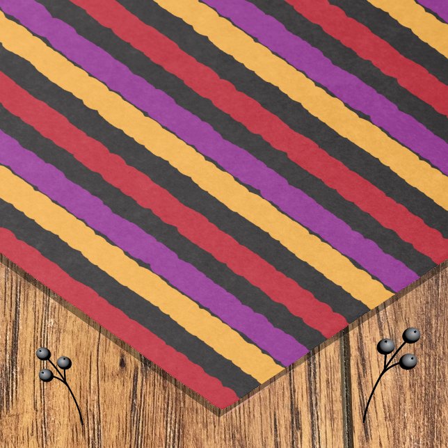 Halloween colourful stripes tissue paper (Creator Uploaded)