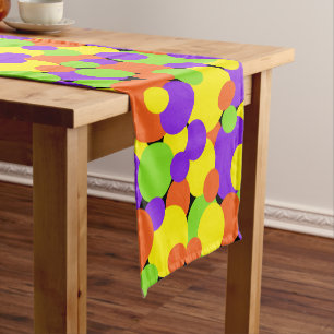 Halloween Colours   Circles   Short Table Runner
