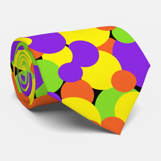 Halloween Colours | Circles | Tie (Rolled)