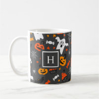 Halloween colours symbols pattern