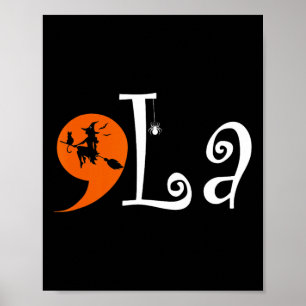Halloween Comma La Kamala Harris Presidential Poster