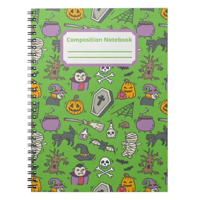 Halloween composition notebook (Front)