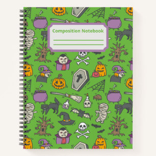 Halloween composition notebook
