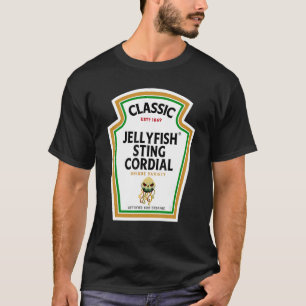 Halloween Condiment Bottle Jellyfish Sting Cordia T-Shirt