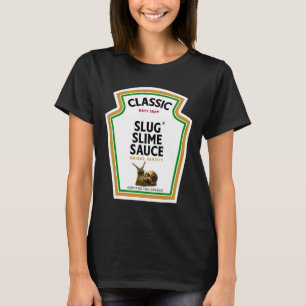 Halloween Condiment Sauce Bottle Slug Slime Sauce T-Shirt