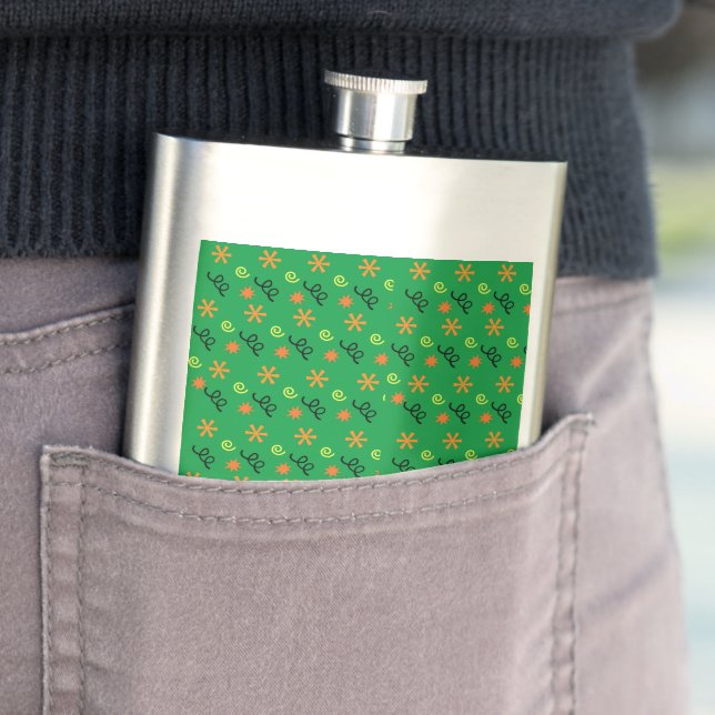 Halloween Confetti Hip Flask (In Situ)