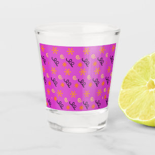 Halloween Confetti Shot Glass