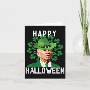 Halloween Confused Funny Joe Biden St Patricks Day Card