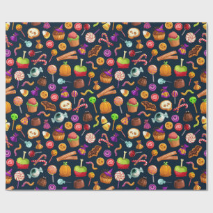 Halloween Cookies & Candies Wrapping Paper