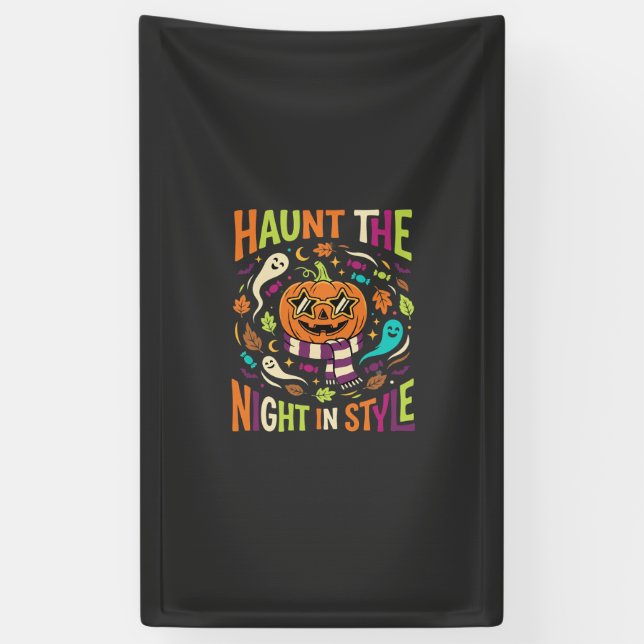 Halloween Cool Jack Lantern Banner (Vertical)