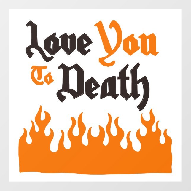 Halloween Cool Spooky Whimsical Typography Orange (Sheet)