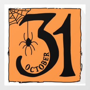 Halloween Cool Spooky Whimsical TypographyOrange