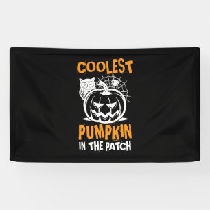 Halloween Coolest Pumpkin In The Patch Birthday Banner