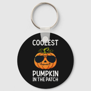 Halloween Coolest Pumpkin In The Patch Boys Girls Key Ring