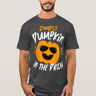 Halloween Coolest Pumpkin In The Patch Boys Girls  T-Shirt
