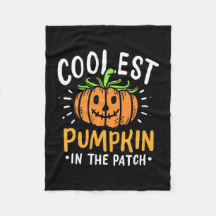 Halloween Coolest Pumpkin In The Patch Fleece Blanket
