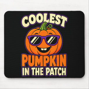 Halloween coolest pumpkin in the patch kids boys mouse pad