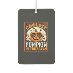 Halloween Coolest Pumpkin in the Patch Sunglasses Car Air Freshener