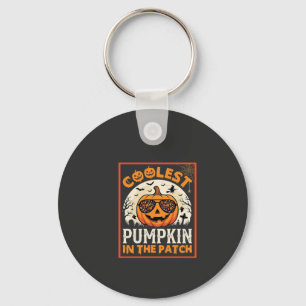 Halloween Coolest Pumpkin in the Patch Sunglasses Key Ring