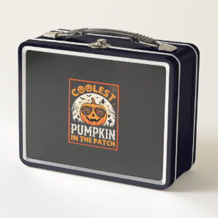 Halloween Coolest Pumpkin in the Patch Sunglasses Metal Lunch Box