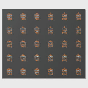 Halloween Coolest Pumpkin in the Patch Vintage Des Wrapping Paper