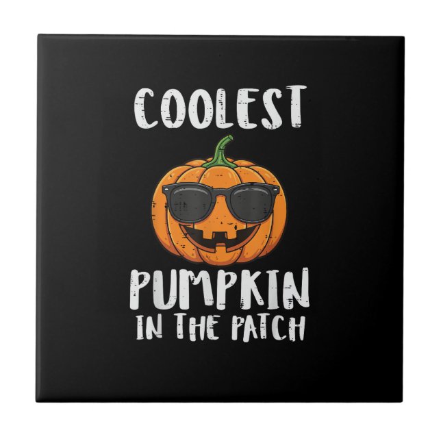 Halloween Coolest Pumpkin Patch Costume Men Boys K Ceramic Tile (Front)