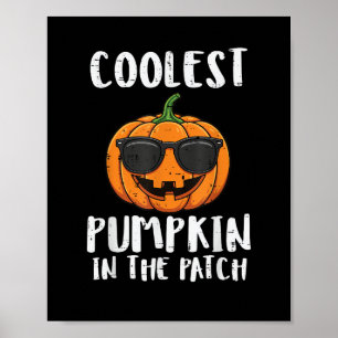 Halloween Coolest Pumpkin Patch Costume Men Boys K Poster