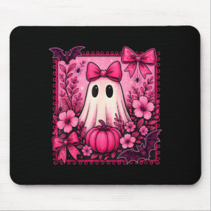 Halloween Coquette Bow Cute Ghost Floral Girl Wome Mouse Pad