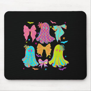 Halloween Coquette Bow Cute Ghosts Girl Women Kid Mouse Pad