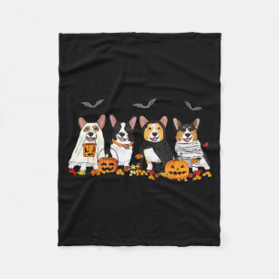 Halloween Corgi Ghost Soky Corgi Lovers Dog Mama P Fleece Blanket