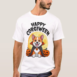 Halloween Corgiween, Spooky Corgi Dog T-Shirt