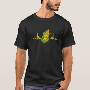 Halloween Corn Corn Heartbeat Candy Corn Farmers F T-Shirt