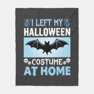 Halloween Costume At Home Funny Bat Design Fleece Blanket