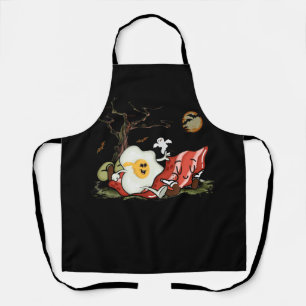 Halloween Costume Bacon and Fried Eggs Meme Humoro Apron