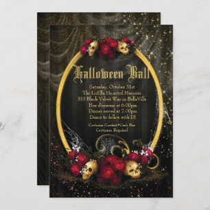 Halloween Costume Ball Invitations