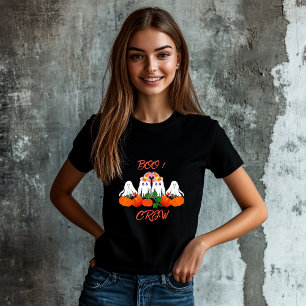 Halloween Costume BOO Crew Pumpkin Patch Spooky T-Shirt
