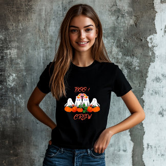   Halloween Costume BOO Crew Pumpkin Patch Spooky  T-Shirt