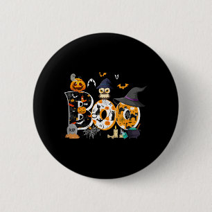 Halloween Costume Boo Owl Witch Hat Spider Pumpkin 6 Cm Round Badge